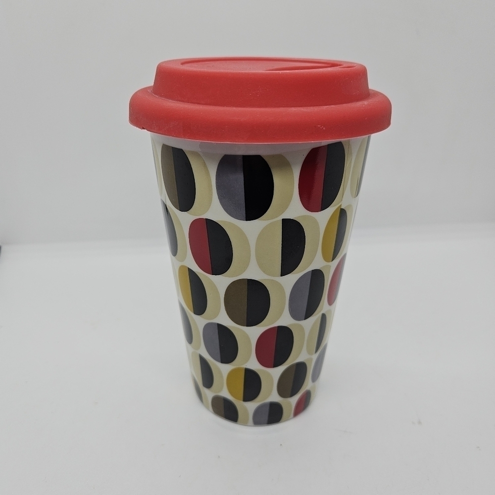 Orla Kiely for Kenco ceramic travel mug